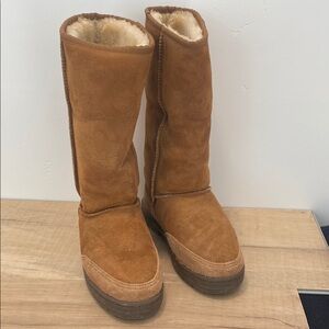 Cozy Tan Shearling Boots by UGG